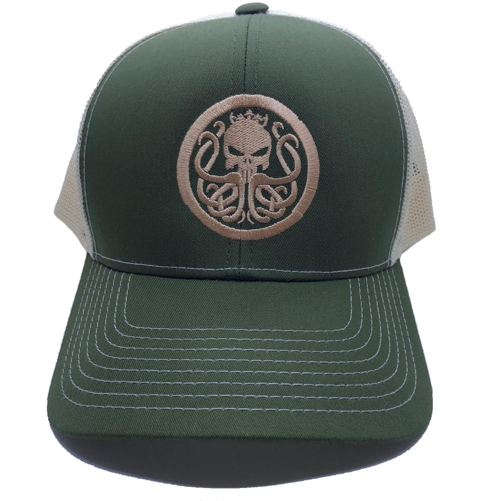 Snap Back Green/Tan Pacific Headware Quality Fishing Hat