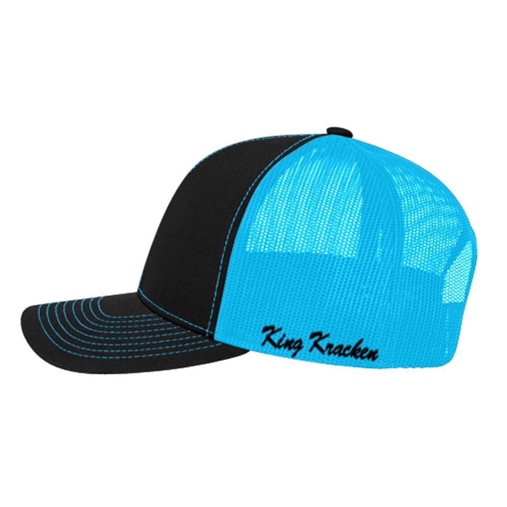 Electric Blue Snap Back Hat - Best Fishing Performance Shirts 